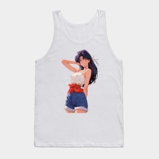 Misato Katsuragi Neon Genesis Evangelion Retro Style 3 Tank Top